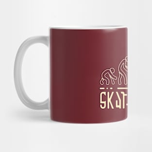 Skate is Evolution - Skate or Die - Sepia Mug